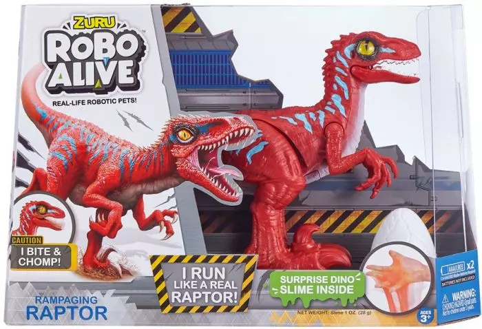röd robot dinosaurie leksak