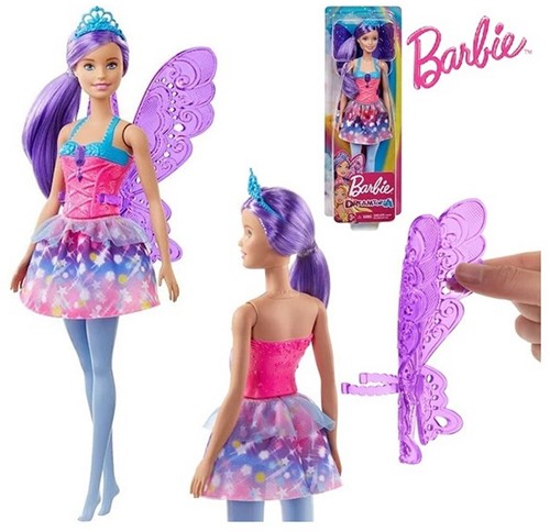barbie dreamtopia fairy fe, med avtagbara vingar