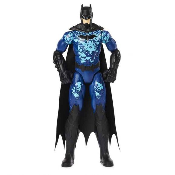 30 cm hög batman bat-tech figur, batman i en blå högteknologisk dräkt