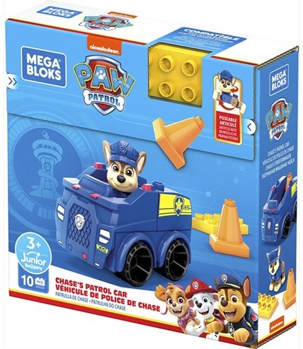 mega bloks byggklossar med polishunden chase från paw patrol