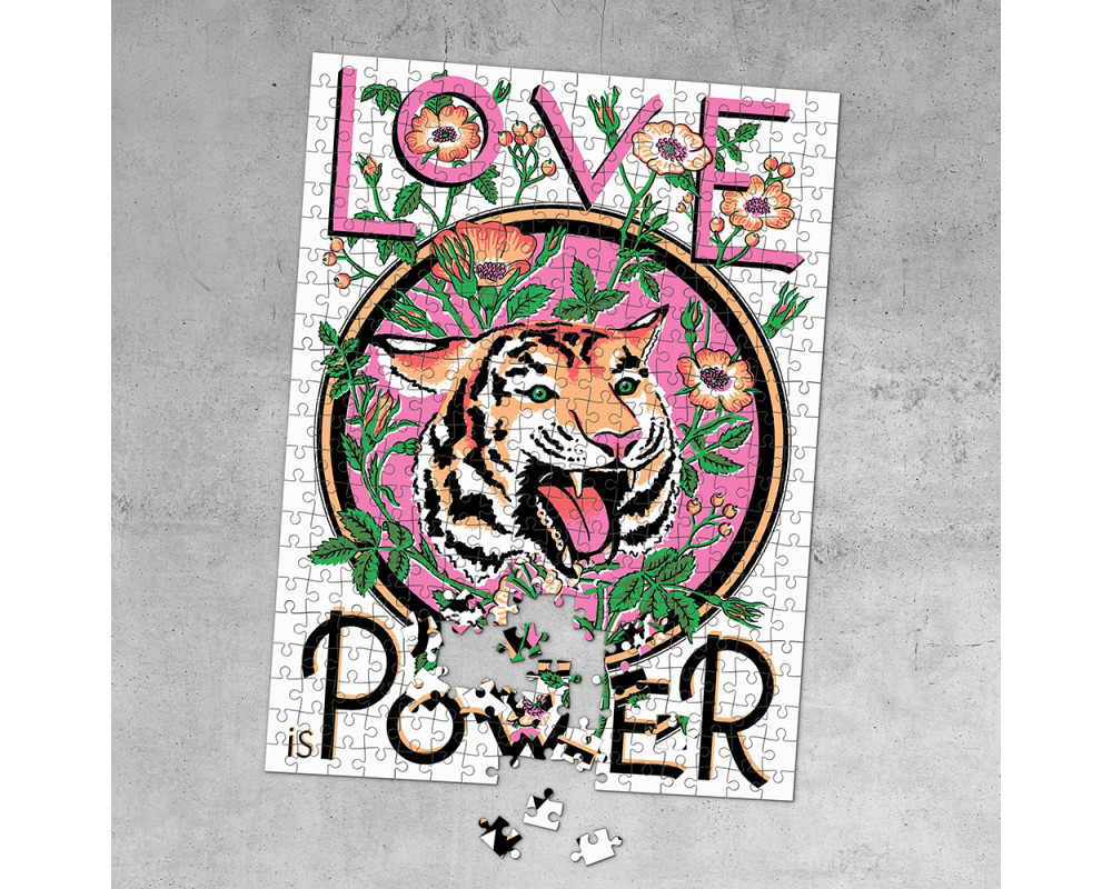tiger-Pussel Love is power