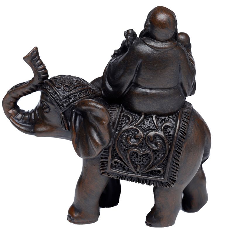 Peace of the East - Lyckobuddha figur på Elefant