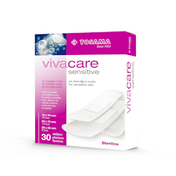 21204 Vivacare Sensitive, sterila allergivänliga plåster för känslig hud, 30-pack
