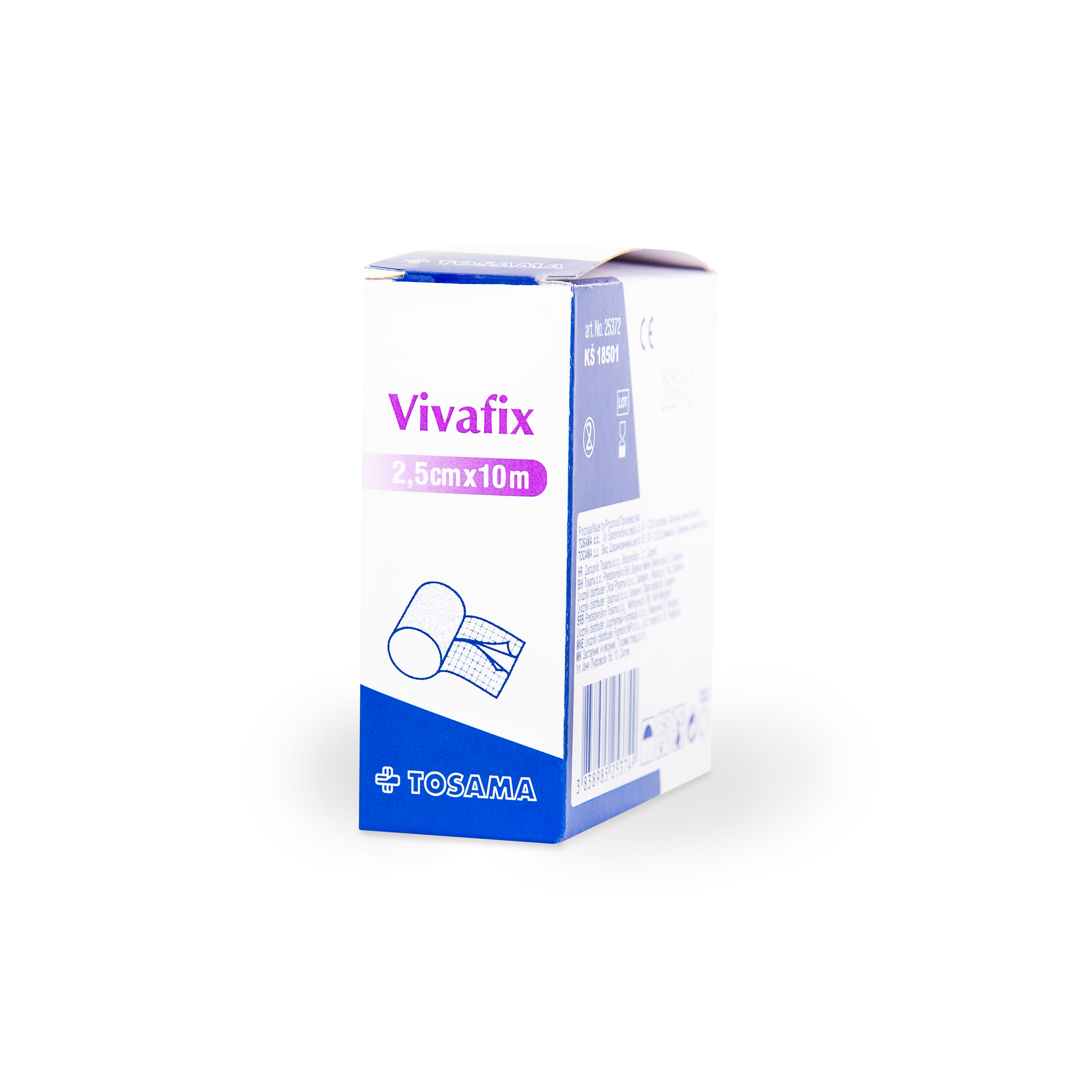21701 Vivafix, självhäftande flexibla remsor, 2,5cmx10m, 1st
