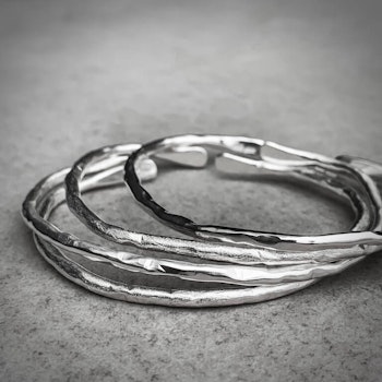 Chunky Silverarmband