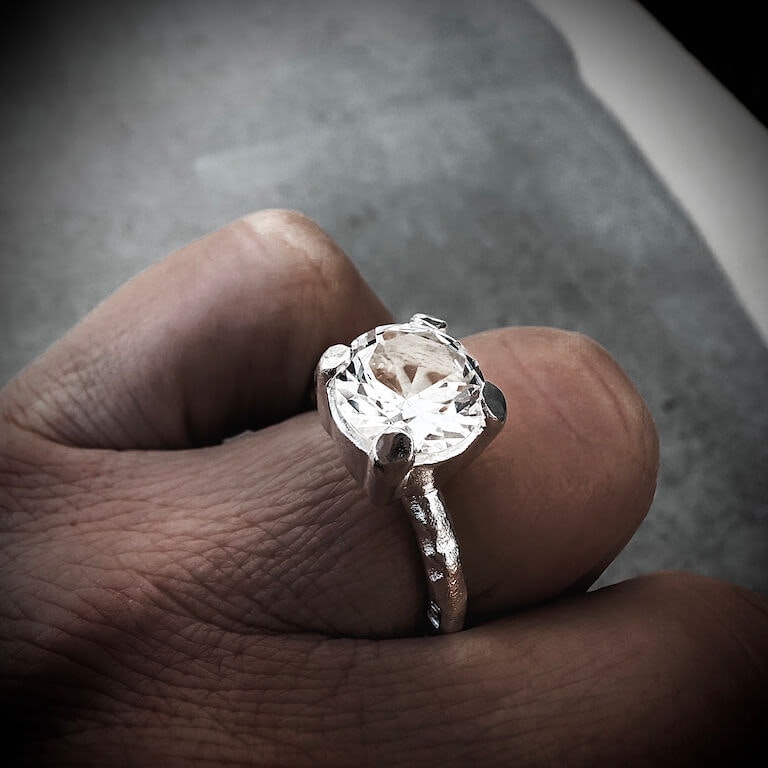 Silverring "A Queens ring"