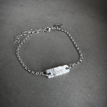 Silverarmband Hope