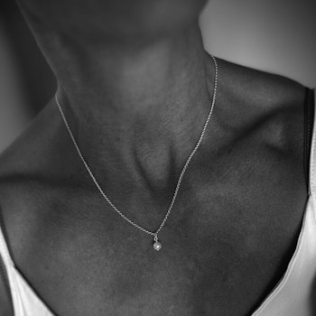 Silverhalsband Shell Pearl