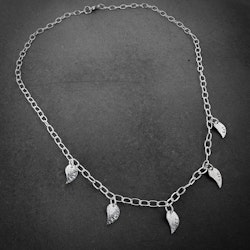 Silverhalsband Löv av LIV Greenery