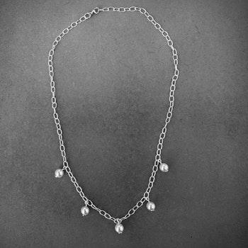 Silverhalsband Pearls for You