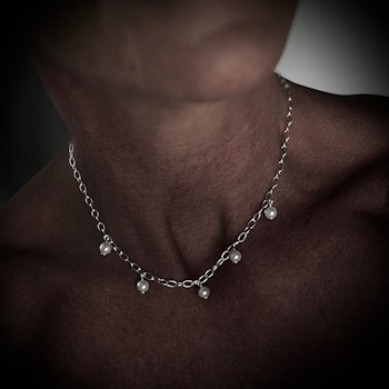 Silverhalsband Pearls for You