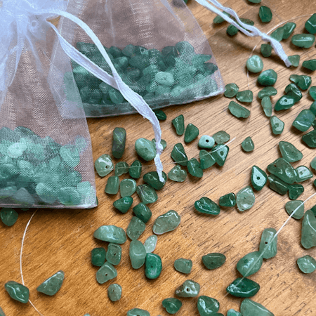 DIY Chipsarmband Grön Aventurin