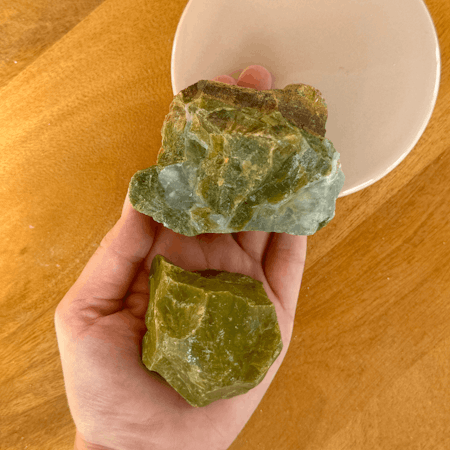 Rå Grön Opal