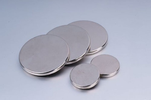 Neodymmagnet rund | Ø10 x 2mm | N35 | Dragkraft ca. 1,3 kg