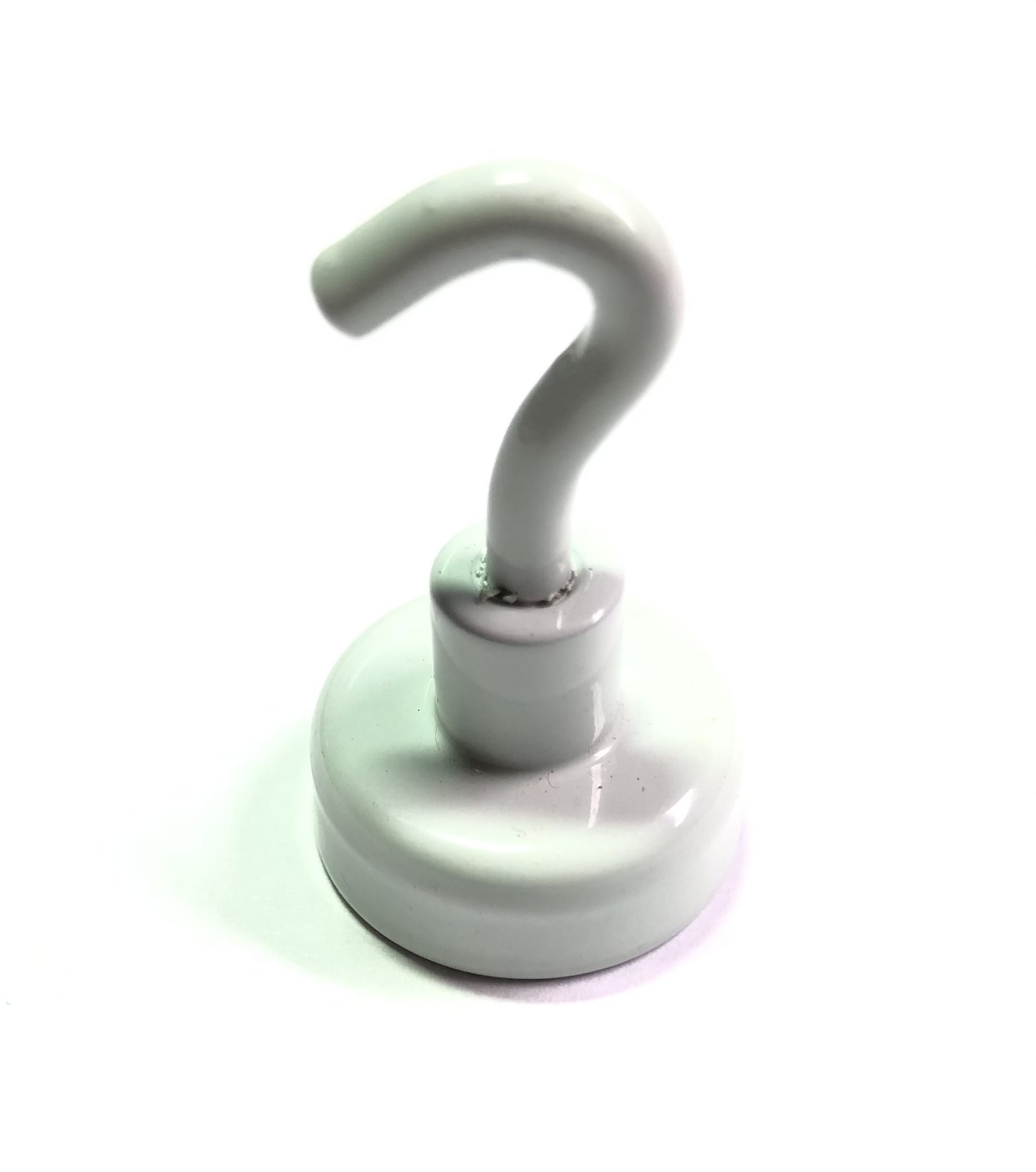 Magnet med krok | vit Ø 20 mm