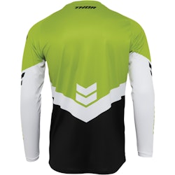 THOR YOUTH SECTOR CHEV BLACK/GREEN JERSEY