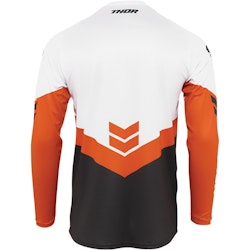 THOR YOUTH SECTOR CHEV CHARCOAL/RED ORANGE JERSEY