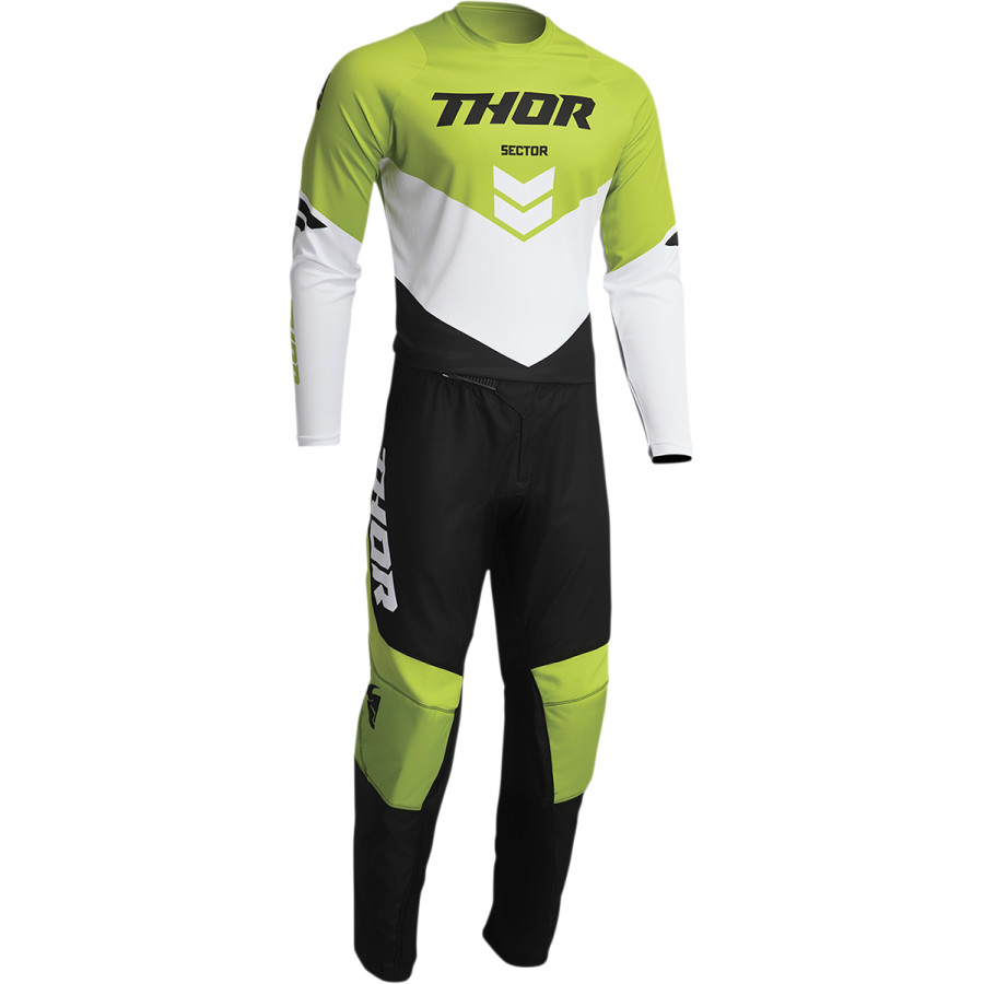 THOR MX YOUTH SECTOR CHEV BLACK/GREEN