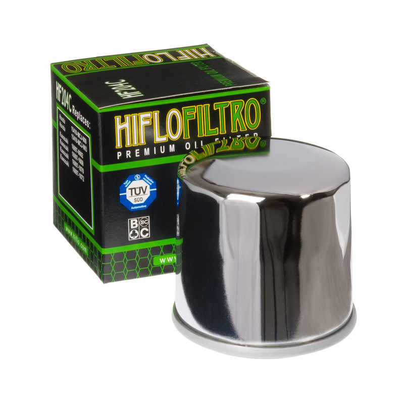 HiFlo oljefilter HF204C Krom