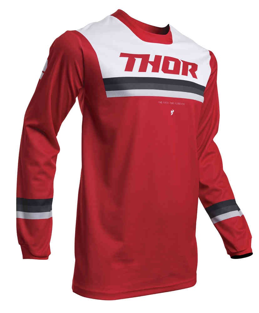 Thor Pulse Pinner Motocross Jersey Red vuxen