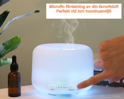 Aroma diffuser 500 ml. med led-ljus för hem & kontor.