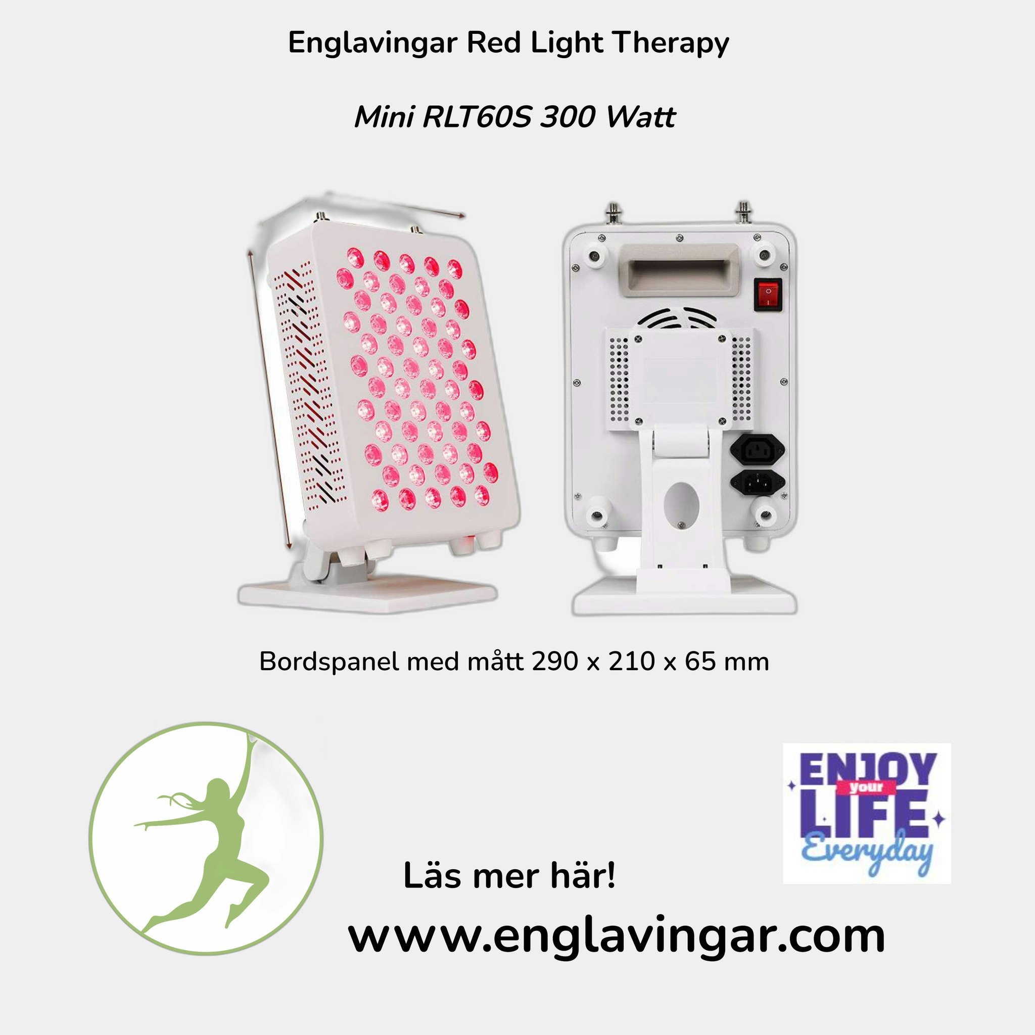 Red Light Therapy Mini - 6 våglängder i samma panel