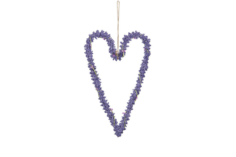 Lavendelhjärta - 30 cm
