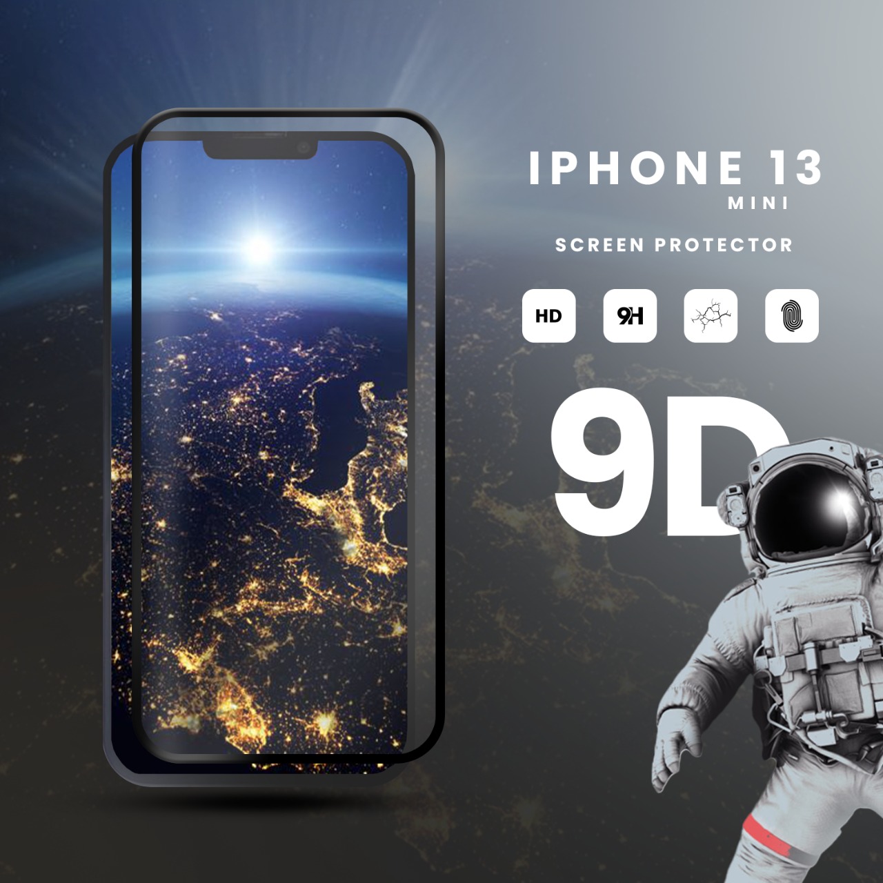 iPhone 13 MINI - Härdat Glas 9H - Super Kvalitet 3D Skärmskydd