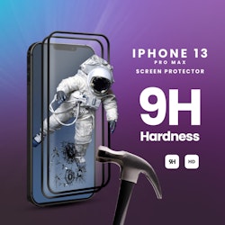 2-PACK iPhone 13 PRO MAX  - Härdat Glas 9H - Super Kvalitet 3D Skärmskydd