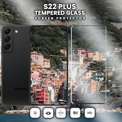 Samsung S22 PLUS - 9H Härdat Glass - 3D Super Kvalitet