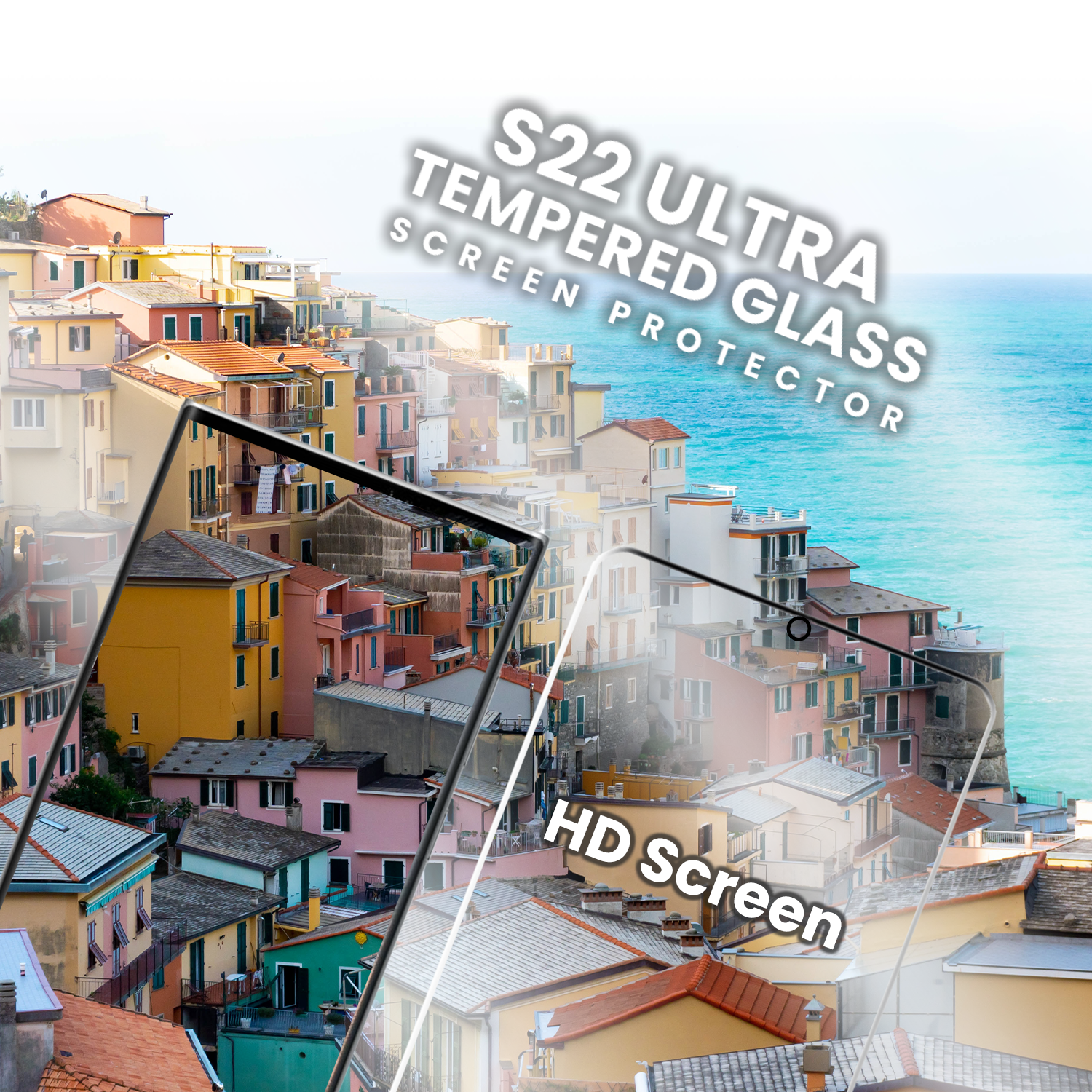 Samsung S22 ULTRA - 9H Härdat Glass - 3D Super Kvalitet
