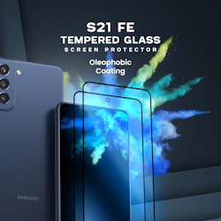 2-Pack Samsung S21 FE - Härdat Glass 9H - Super Kvalitet 3D