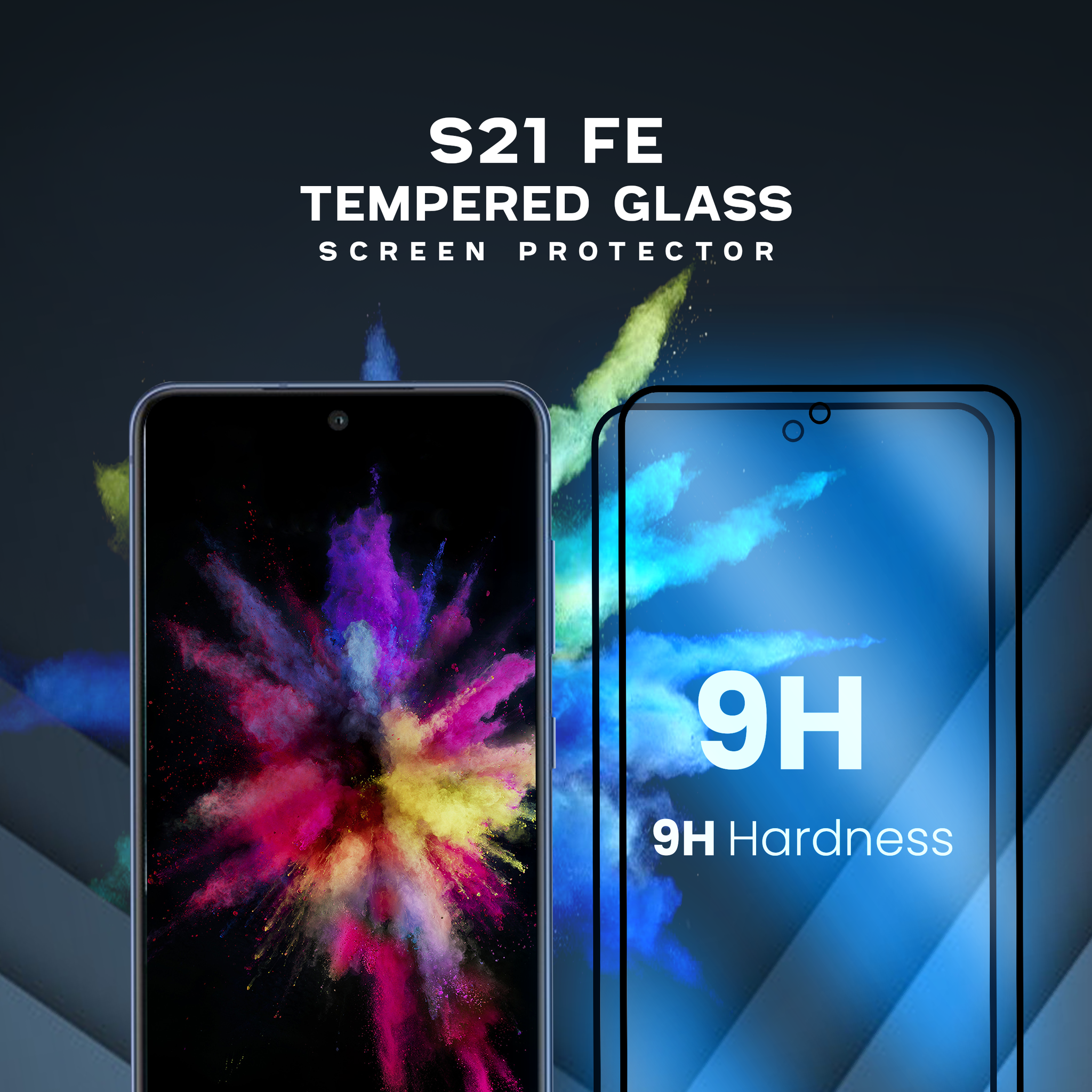 2-Pack Samsung S21 FE - Härdat Glass 9H - Super Kvalitet 3D