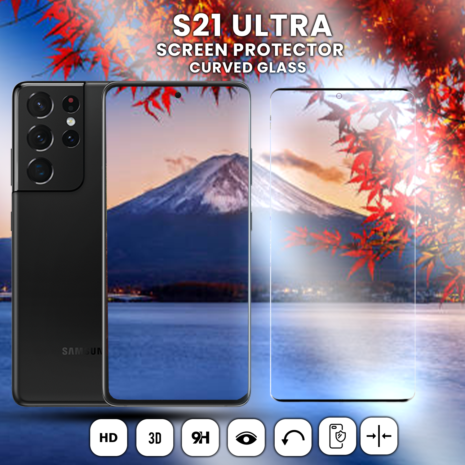 Samsung Galaxy S21 Ultra - Härdat Glas 9H - Super Kvalitet 3D