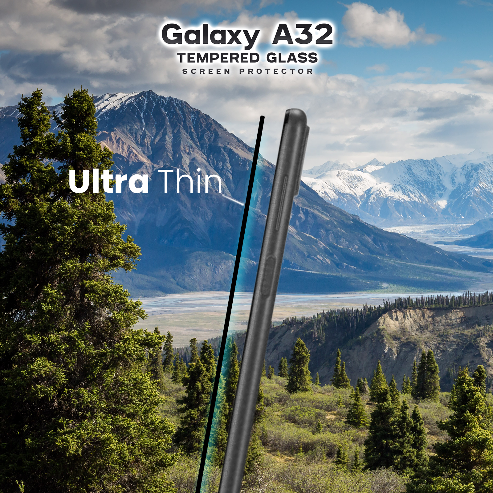Samsung Galaxy A32 - Härdat Glas 9H-Super Kvalitet 3D Skärmskydd
