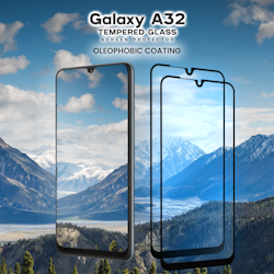 2-pack Samsung Galaxy A32 - Härdat Glas 9H-Super Kvalitet 3D Skärmskydd