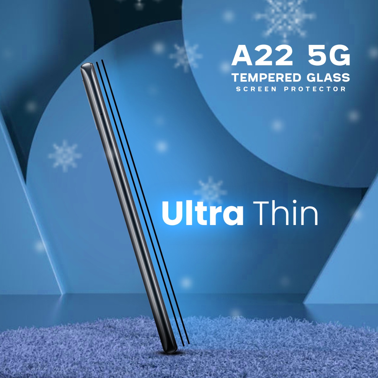 2-pack Samsung Galaxy A22 5G - Härdat glas 9H - Super kvalitet 3D