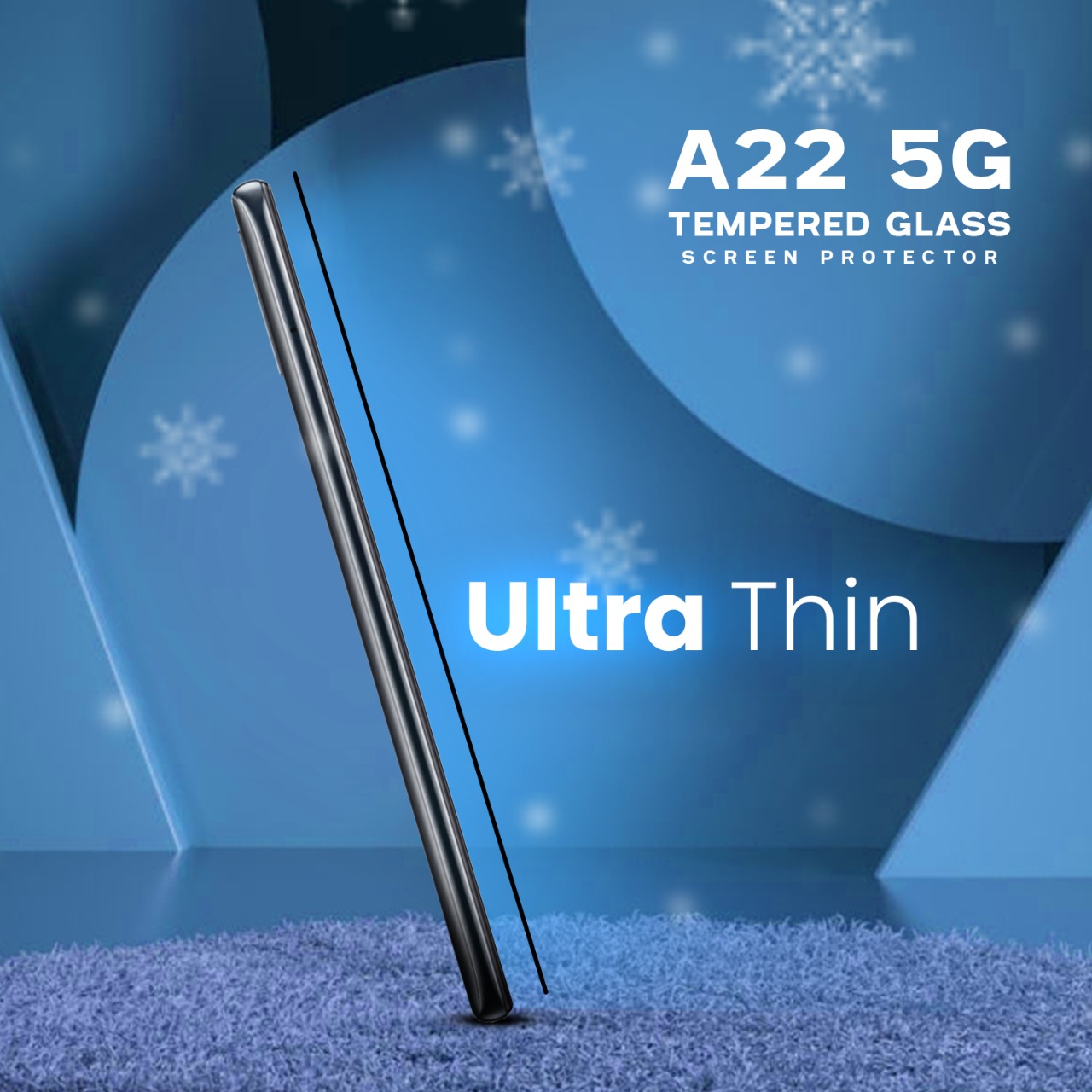 Samsung Galaxy A22 5G - Härdat glas 9H - Super kvalitet 3D