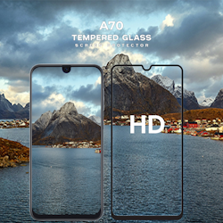Samsung Galaxy A70 - Härdat Glas 9H-Super Kvalitet 3D Skärmskydd