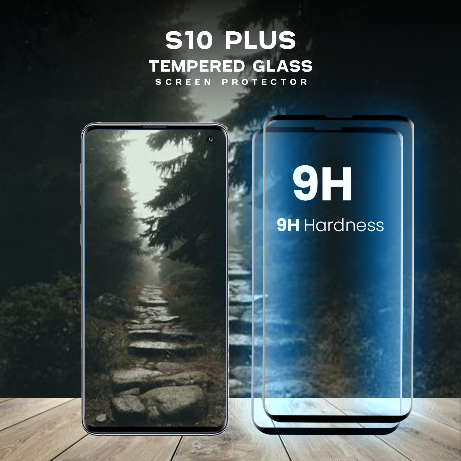 2-PACK Samsung Galaxy S10 Plus - Härdat glas 9H – Super kvalitet 3D
