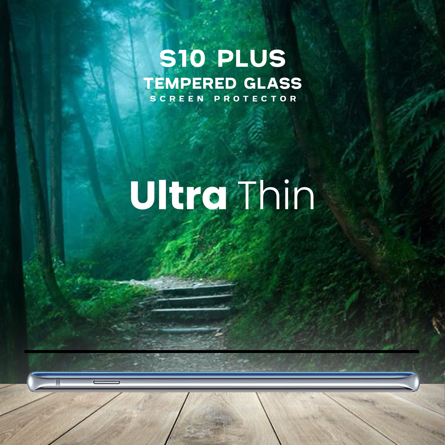 Samsung Galaxy S10 Plus - Härdat glas 9H – Super kvalitet 3D