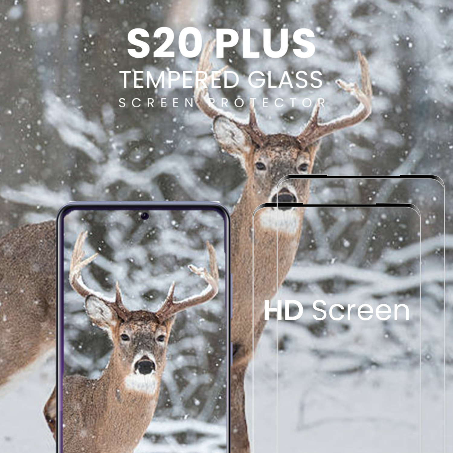 2-Pack Samsung S20 PLUS - 9H Härdat Glass - 3D Super Kvalitet