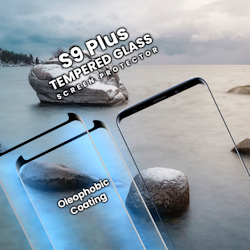 2-Pack Samsung Galaxy S9 Plus - Härdat glas 9H -Super kvalitet 3D Skärmskydd