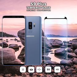 Samsung Galaxy S9 Plus - Härdat glas 9H -Super kvalitet 3D Skärmskydd