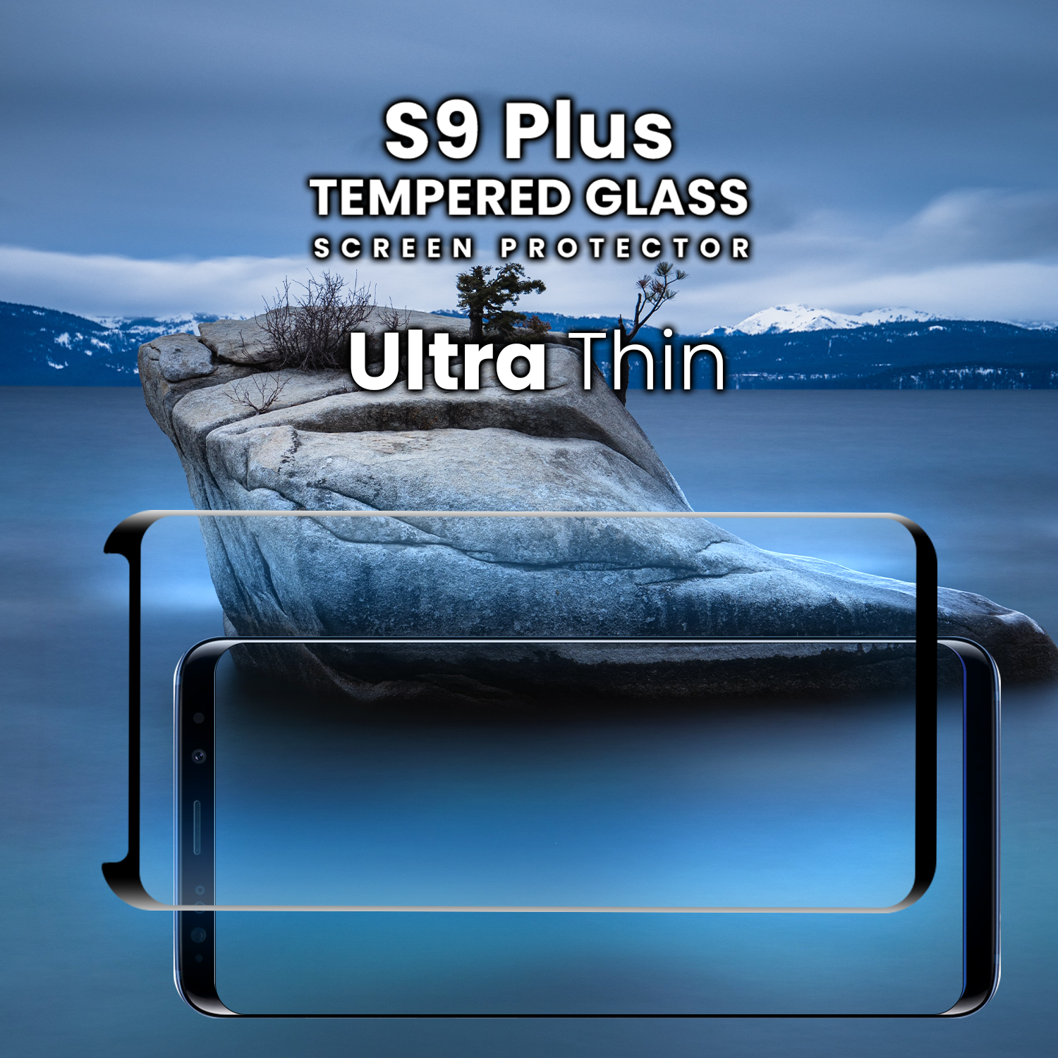 Samsung Galaxy S9 Plus - Härdat glas 9H -Super kvalitet 3D Skärmskydd