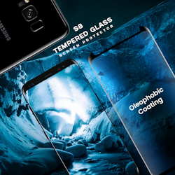 Samsung Galaxy S8 - Härdat glas 9H - Super kvalitet 3D