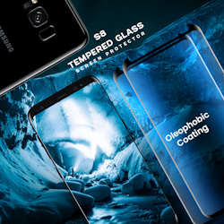 2-PACK Samsung Galaxy S8 - Härdat glas 9H - Super kvalitet 3D