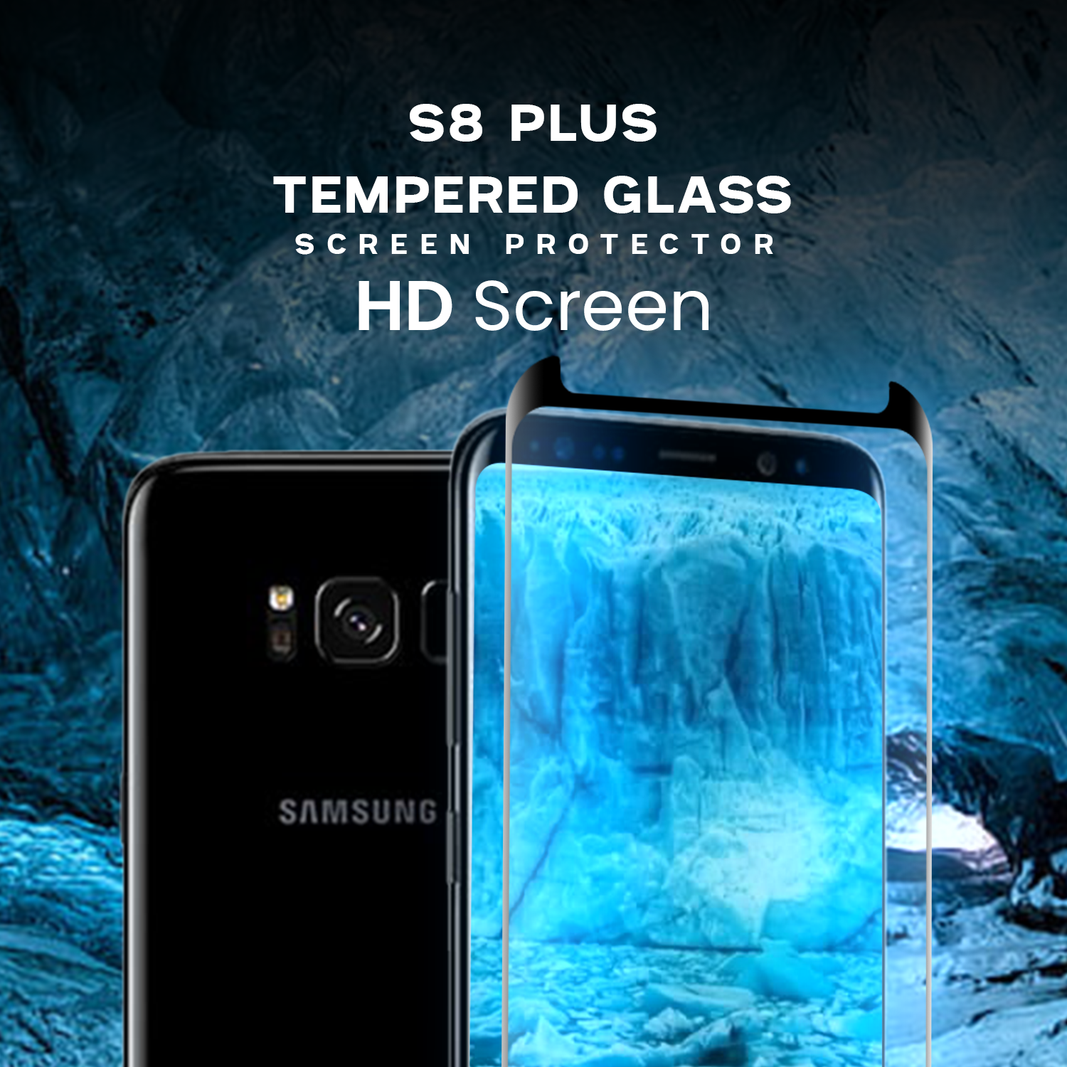 Samsung Galaxy S8 PLUS - Härdat glas 9H - Super kvalitet 3D