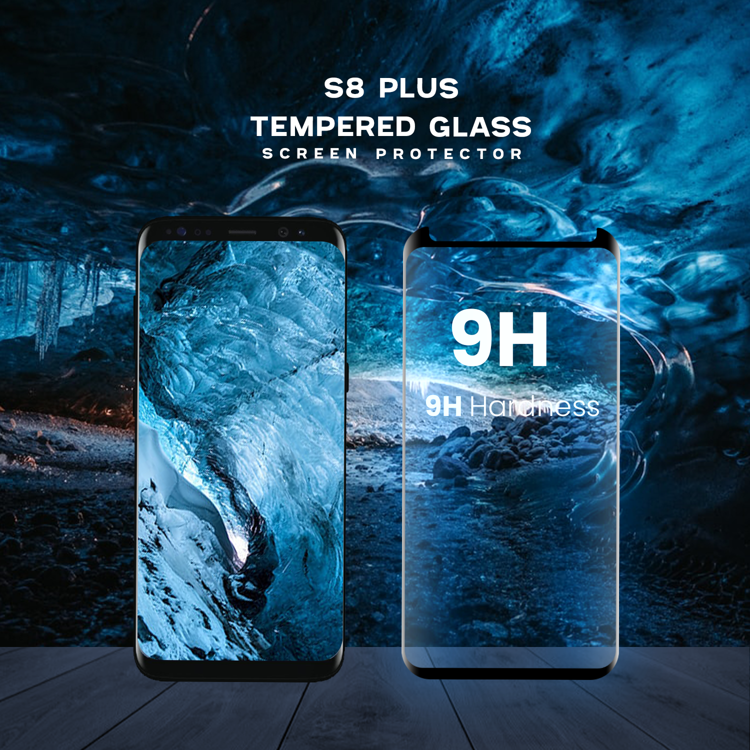 Samsung Galaxy S8 PLUS - Härdat glas 9H - Super kvalitet 3D