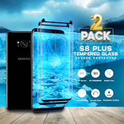 2-PACK Samsung Galaxy S8 PLUS - Härdat glas 9H - Super kvalitet 3D
